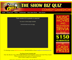 comedygameshows.com: Showbiz Quiz Comedy Game Show
The Showbiz Quiz Comedy Game Show by Adam Ace