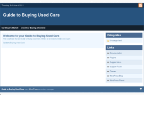 guidetobuyingusedcars.com: Guide to Buying used Cars
The Guide to Buying Used Cars provides the used car buyer the knowledge to obtain a great deal.