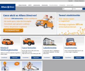 allianzdirect.hu: Allianz Direct | Allianz Biztosítások Online
Kösse meg Allianz biztosítását online és spóroljon biztosítási díjából! Kötelező biztosítás akár havi 460Ft-tól, Utasbiztosítás napi 265Ft-tól, Casco és Lakásbiztosítás kedvemények az Allianz Direct-en!