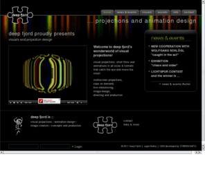 deepfjord.com: deep fjord :: projections and animation design
visual projections and animation design