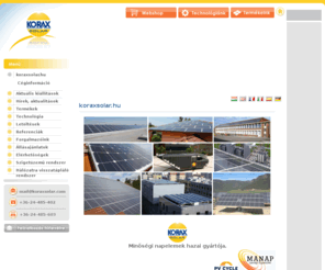 koraxsolar.com: koraxsolar.hu - KoraxSolar
koraxsolar.hu - KoraxSolar