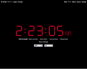 olineclock.net: Online Alarm Clock
Online Alarm Clock - Free internet alarm clock displaying your computer time.