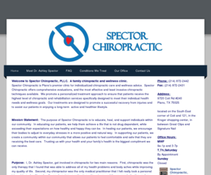 spectorchiropracticdfw.com: Spector Chiropractic, PLLC - Spector Chiropractic
Family Chiropractor Serving Plano, Frisco, McKinney, and Allen TX