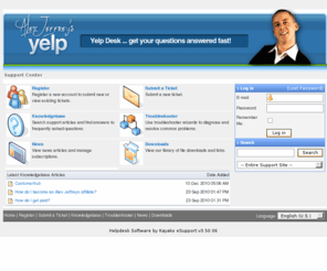 yelpdesk.com: MarketingWithYou.com - Powered by Kayako eSupport Helpdesk Software
