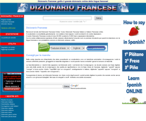 dizionario-francese.com: DIZIONARIO FRANCESE
Dizionario Francese: un dizionario francese italiano e italiano francese consultabile gratuitamente on line!.