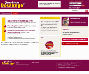 question-boulange.org: Questions Boulange
Le site internet du magazine professionnel Question boulange.