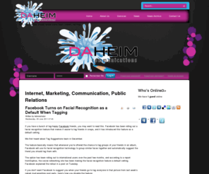 daheimcommunications.com: Internet, Marketing, Communication, Public Relations
Daheim Communications is a boutique marketing and pr consultancy specialising in online marketing and communication