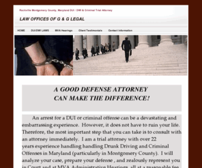 montgomerycountymarylandduiattorney.com: Rockville Montgomery County Maryland DUI/DWI Attorneys
22 years local experience aggressively handling DUI/DWI/Criminal cases in Montgomery County, Maryland and the surrounding jurisdictions (DC and VA).