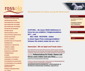 rossolo.de: Reitsportartikel für kleine und große Reiter/innen - rossolo
