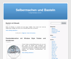 selbermachen-basteln.de: Selbermachen und Basteln - Trendige Basteltipps ...
In diesem Bastel-Blog wird über aktuelle Basteltrends und neue Produkte berichtet. Es werden Bastelanleitungen zu den verschiedensten Themen wie Schablonieren, etc. geboten.