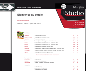 studio-pizzeria.com: Pizzeria Le Studio à Cargese. Corse
À Cargese, Le Studio vous propose pizza, sandwich ou panini ( sur place, ou à emporter ). Le studio cybercafé à Cargese. Corse 