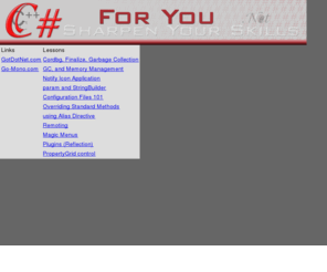 csharpforyou.com: C # For You
