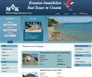 real-estate-in-croatia.com: Mihaela Kligge Nekretnine d.o.o. - Letting and selling of real estates in Croatia
Kligge