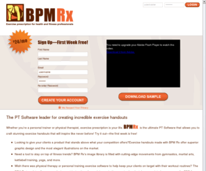 exercisedesigner.com: BPM Rx | Personal Training & Physical Therapy (PT) Exercise Software
Learn more about our new physical therapy (PT) & personal training software solution, helping you easily create custom & professional exercise handouts.