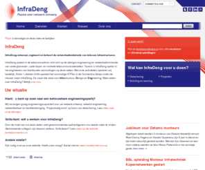 ktflex.com: InfraDeng - InfraDeng passie voor netwerk-ontwerp
InfraDeng ontwerpt, engineert en beheert de netwerkadministratie van telecom infrastructuren.