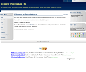stimpel.info: Willkommen auf Peters Webcorner
Peters Webcorner, Vorlagen, Dokumente, Programme für Microsoft Office, Perl-Scripte, Unix-Shell, Cgi-Scripte, Tips und Tricks