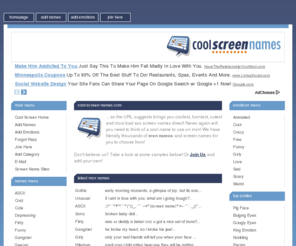 : Cool Screen Names - Nicknames For MSN Messenger