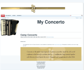 myconcerto.org: MyConcerto >  Home
Website for owners of the Concerto Accordion