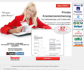 private-krankenvers.info: Private Krankenversicherung Testsieger vergleichen auf Private-Krankenvers.Info
Private Krankenversicherung für Selbständige und Freiberufler.