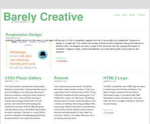 barelycreative.com: Barely Creative
Web design blog aimed to inspire