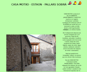 casamotxo.com: apartaments turstics lloguer Estaon Pallars Pirineu
apartaments turstics lloguer Estaon Pallars Pirineu