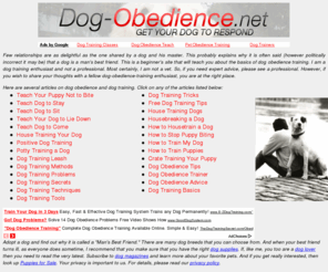 dog-obedience.net: Dog Obedience
A site dedicated to dog obedience training.