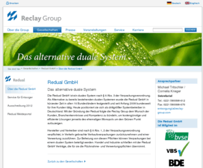 redual.de: Über die Redual GmbH :: Reclay Group
