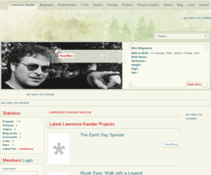 lawrencekasdan.com: Welcome to Lawrence Kasdan Fansite
Welcome to Lawrence Kasdan Fansite