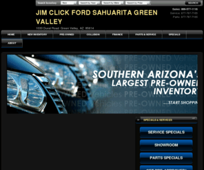 sahuaritamercurydealers.com: Jim Click Ford Sahuarita Green Valley | New Ford dealership in Green Valley, AZ 85614
Green Valley, AZ New, Jim Click Ford Sahuarita Green Valley sells and services Ford vehicles in the greater Green Valley