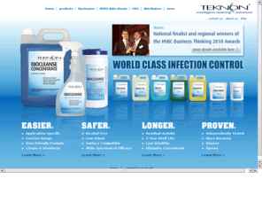 teknon.co.uk: Infection Control, Antibactericidal, Wide Spectrum Microbiocidal | Teknon ™
Teknon ™ manufacture and distribute infection control products including powerful wide spectrum microbiocidal, antibacteriacidal, virucidal, disinfectants and detergents.