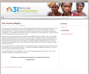 31marketplace.com: 31 Marketplace
Market support for women worldwide