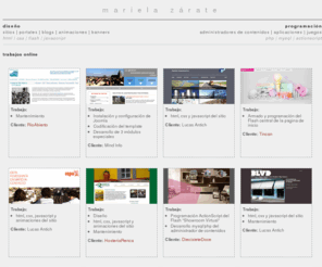 mas5.com.ar: mariela zárate | desarrollos web
diseño y programacion de sitios y aplicaciones web