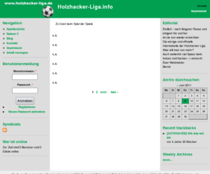 holzhacker-liga.info: Holzhacker-Liga.info | immer druff
Zu Gast beim Spiel der Spiele