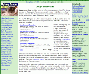 mylungcancerguide.com: Lung Cancer Guide
guide to smoking and lung cancer, help, health resources