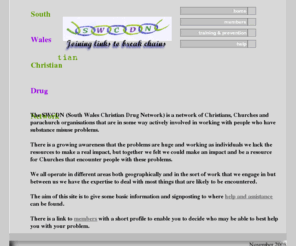swcdn.org: home
South Wales Christian Drug Network helping with substance misuse problems. Help for addicts and people helping addicts 