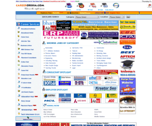 careerorissa.com:  CareerOrissa.com - Jobs and career information provider at orissa
Online Orissa Directory for - Top Job Options, Overseas Recruitment, Career Institutes, Mine jobs, career training, Immigration Consultant, Job Opportunities in Orissa, India