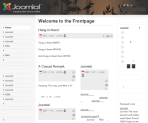 kozako.com: Welcome to the Frontpage
Joomla - ダイナミックポータルエンジンとコンテンツマネージメントシステム