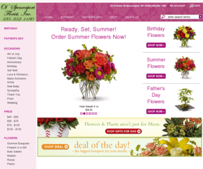 spencerfloral.com: Spencerport Florists - Flowers Spencerport NY - Ol' Spencerport Florist, Inc. 585-352-1180
Ol' Spencerport Florist, Inc.<br> 585-352-1180, your local Spencerport florist, sends fresh flowers throughout the Spencerport, NY area. Ol' Spencerport Florist, Inc.<br> 585-352-1180 offers same-day flower delivery on all arrangements.