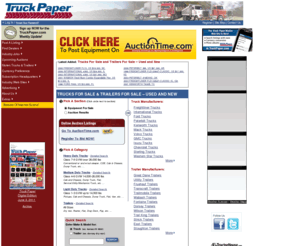 truckpaper.com: Used Trucks For Sale at TruckPaper.com: Freightliner, International Trucks, Kenworth, Peterbilt, Mack trucks, dump trucks, dump trailers, used trailers for sale
Commercial trucks for sale at TruckPaper.com. Trailers for sale. Hundreds of used truck dealers, thousands of trucks for sale. Your source for Freightliner, International trucks, Peterbilt, Kenworth, Mack trucks, dump trucks, used trailers, and much more.