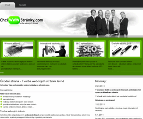 chciwwwstranky.com: Tvorba webových stránek | ChciWWWstranky.com
Tvorba webových stránek za přijatelné ceny - originální webdesign a redesign, seo optimalizace, DTP.