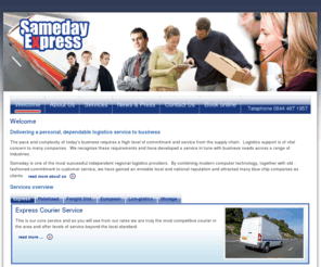 sameday-express.co.uk: Sameday Express - Sameday Pallet courier, Pallet distribution, Freight forwarding, Deliveries & Storage
Sameday Express providing sameday courier services, pallet distribution, freight forwarding, european and london delivery as well as storage and document archiving