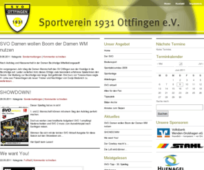 sv-ottfingen.de: Sportverein 1931 Ottfingen e.V. - SVO - Fußball - Breitensport
Sportverein - Fussballclub - Breitensport im Sportverein 1931 Ottfingen e.V. ( SVO ) einer der größten Sportvereine im Kreis Olpe mit erfolgreichen Fußball Mannschaften