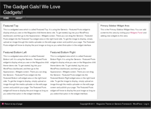 thegadgetgals.com: The Gadget Gals! We Love Gadgets!
Just another WordPress site