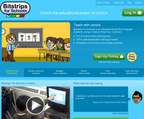 bitstripforschool.org: Educational Software | Teaching with Comics | Bitstrips for Schools
Bring comics to the classroom with educational software that helps students create, share and collaborate on comics - without drawing a line. Use Bitstrips for Schools to teach reading comprehension, writing and digital literacy.