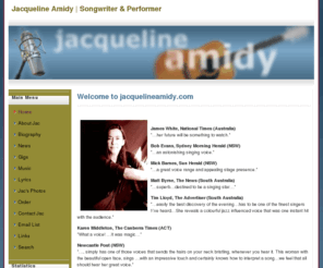 jacquelineamidy.com: Jacqueline Amidy | Songwriter & Performer
Jacqueline Amidy is a passionate and unique performer. She has performed everything from jazz, funk, one-woman shows and cabaret, to contemporary Australian classical pieces and musicals.
