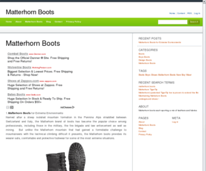 matterhornboots.net: Matterhorn Boots
Need help hunting for information concerning Matterhorn Boots? The hunt is over! Giving you up-to-date, frequent help as well as advice. Consider our blog!