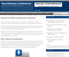 psychotherapyconferences.com: » Psychotherapy Conferences
Worldwide Online Psychotherapy Conferences