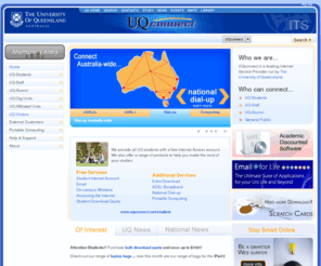 uqconnect.net: UQconnect
Access information about UQconnect, the Internet Service Provider of The University of Queensland