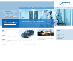 freudenberg.de: Unternehmensgruppe Freudenberg
Freudenberg ist eine erfolgreiche, innovative, kundenorientierte, internationale, weltoffene und multikulturelle Familiengesellschaft