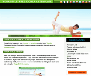 joomla-style-templates.com: 'Yoga Style' Joomla Template Design
